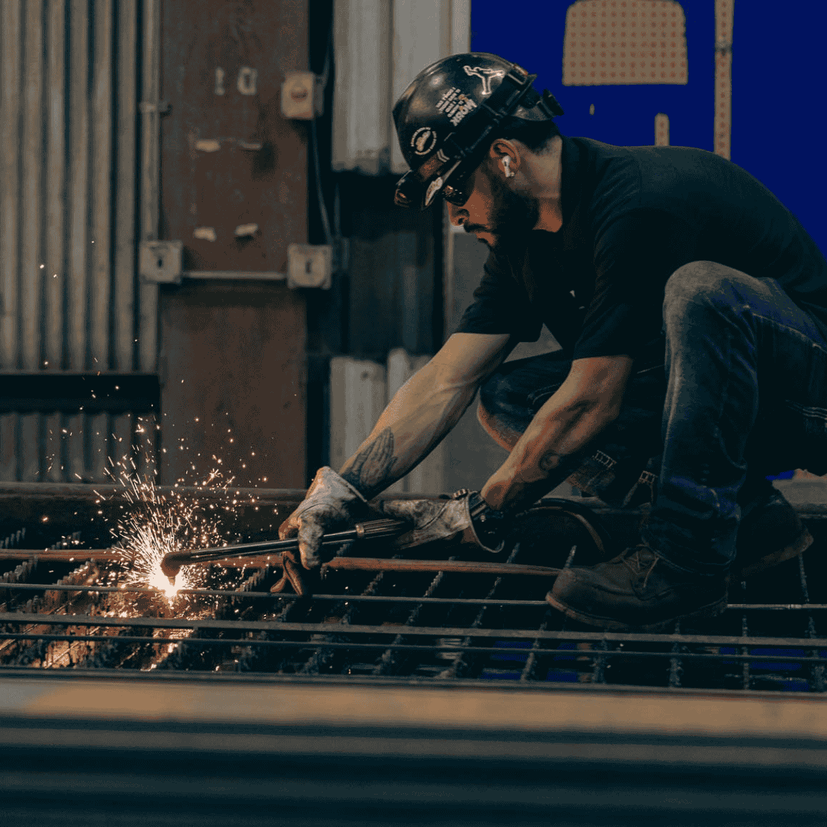 WS- welding steel in steel fabrication